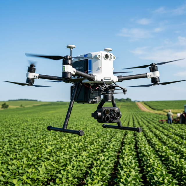 Agriculture drone with multispectral sensor